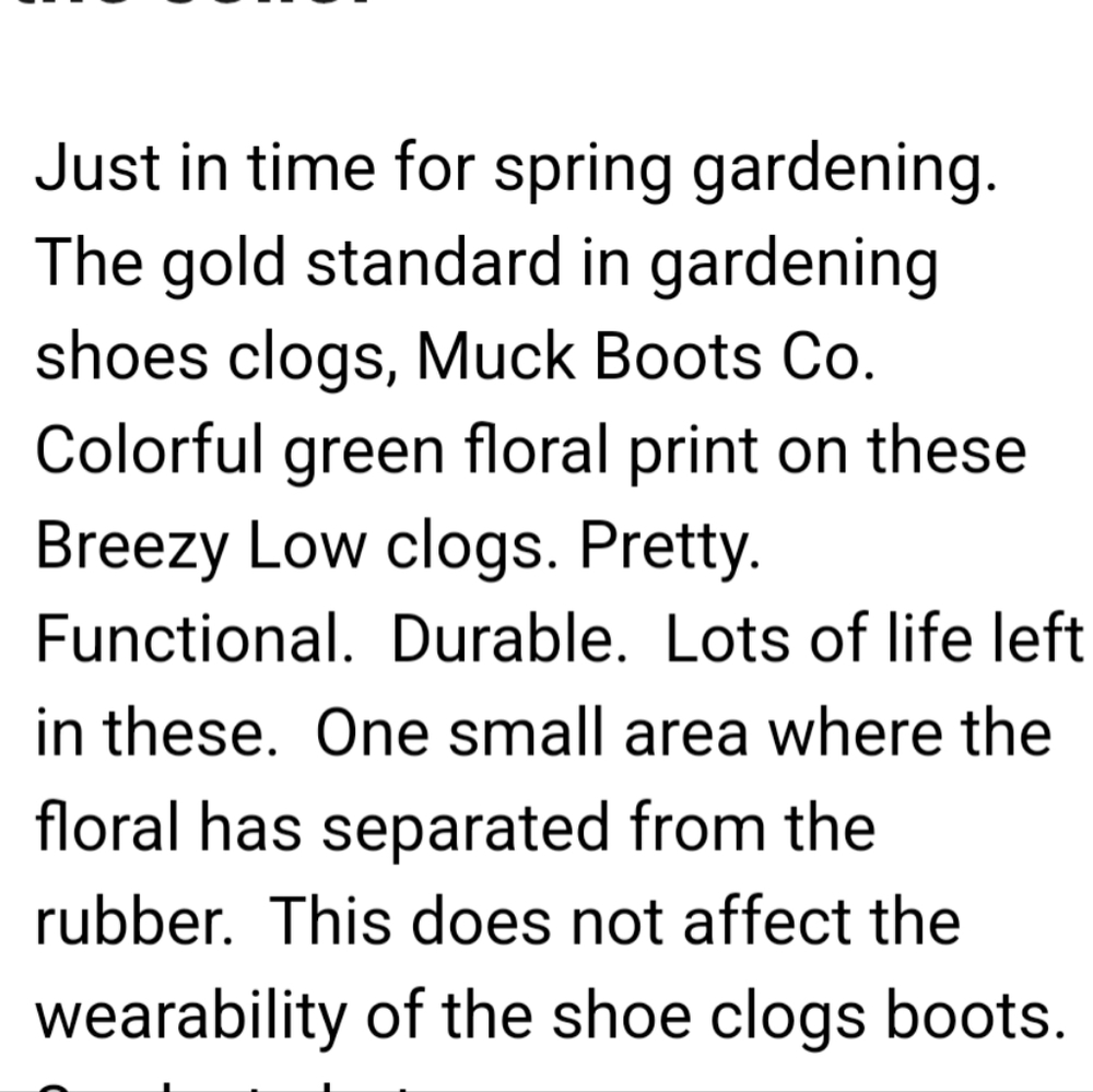 Muck Boot Co Floral Garden Shoes - Picture 4 of 4